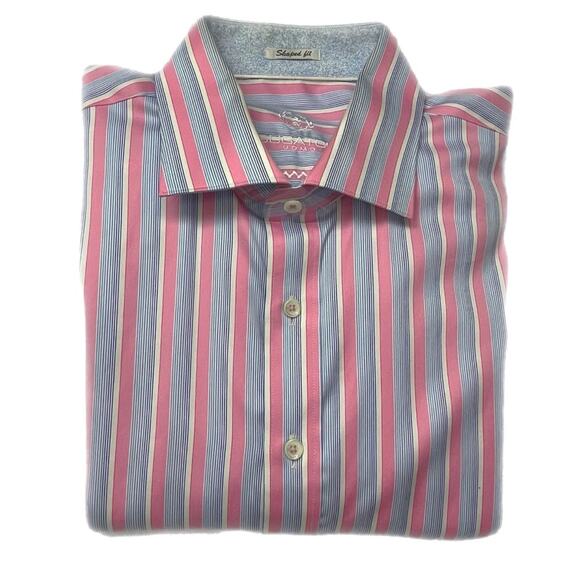 EUC - Bugatchi Uomo Striped Shirt - XXL - Picture 1 of 5